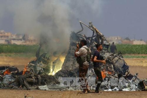 Syrie: un hélicoptère militaire russe abattu avec cinq passagers à bord - ảnh 1